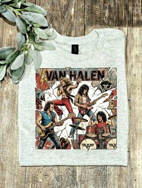 Van Halen Shirt Rock Music Popular Band Tee